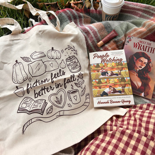 Fiction Feels Better in Fall Printed Tote Bag