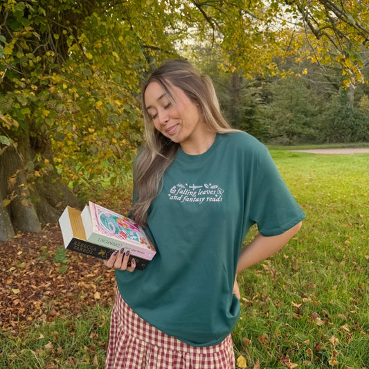 Falling Leaves and Fantasy Reads T-Shirt