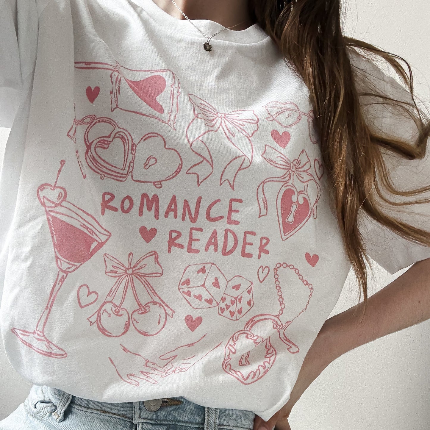 Romance Reader Printed T-Shirt