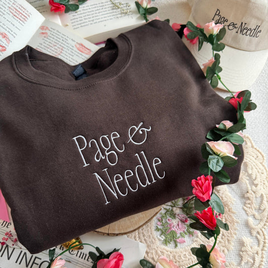 Page & Needle Stacked Sweatshirt