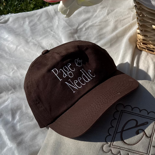 Page & Needle Stacked Cap