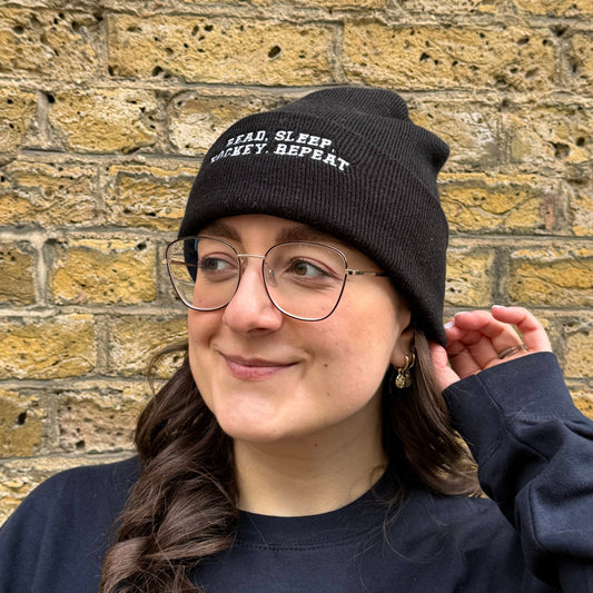 Read, Sleep, Hockey, Repeat Beanie