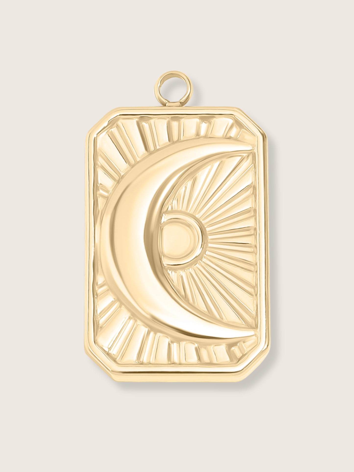 Liora Sunburst Moon Charm