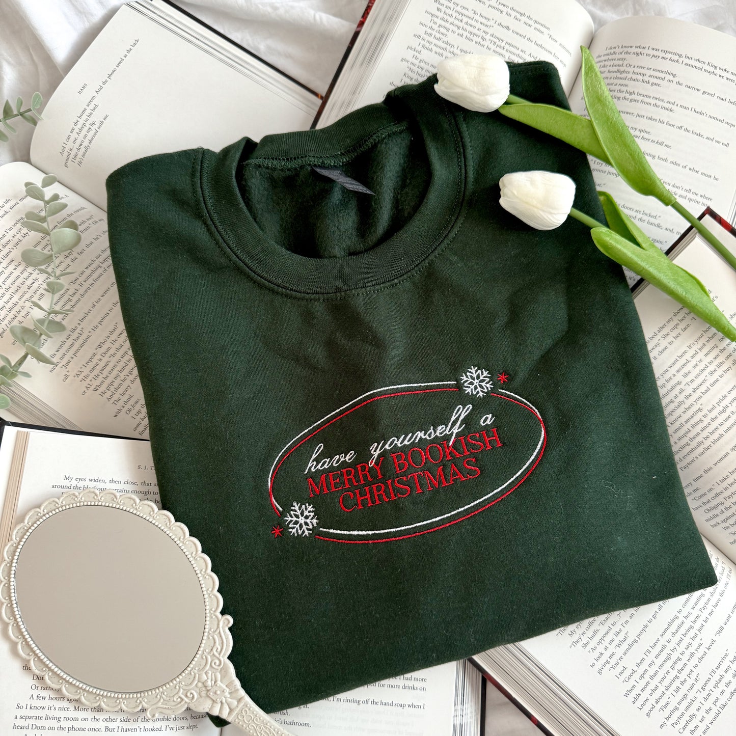 Merry Bookish Christmas Sweatshirt