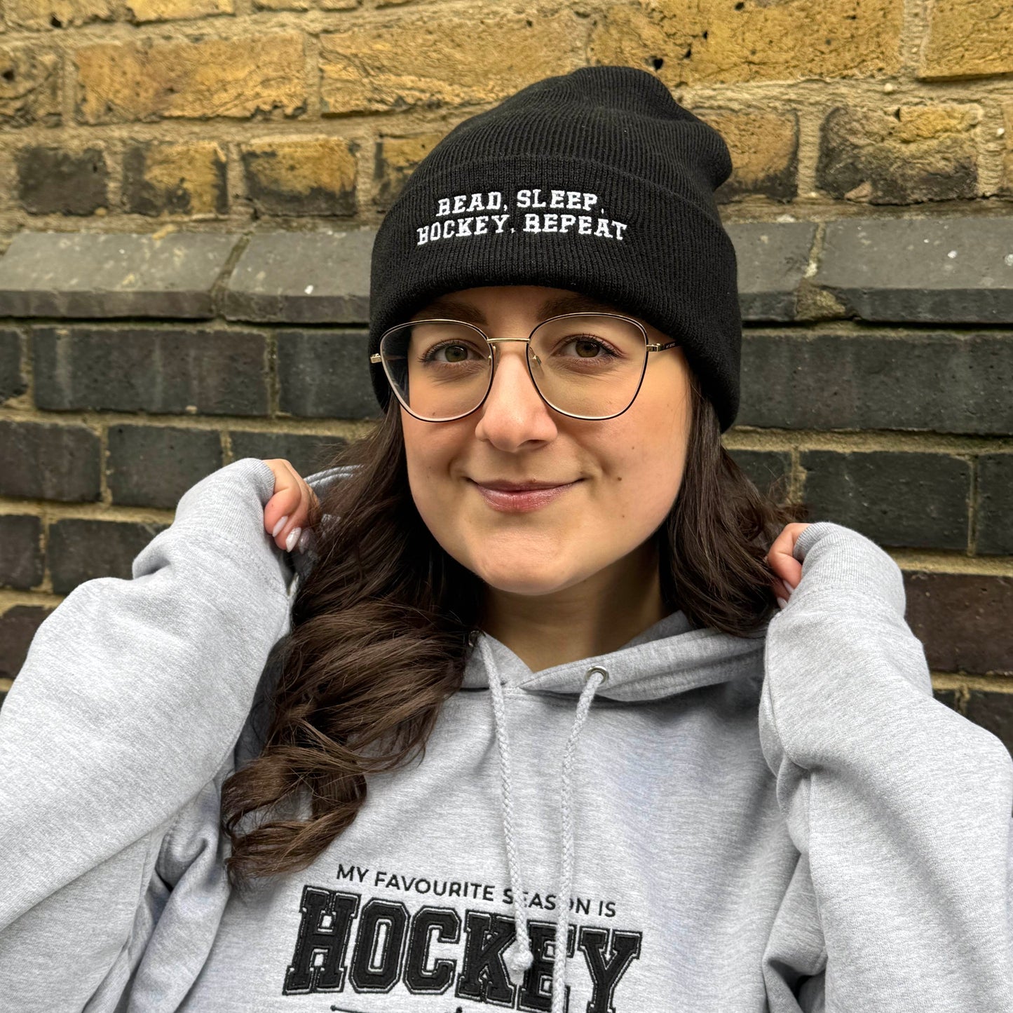 Read, Sleep, Hockey, Repeat Beanie