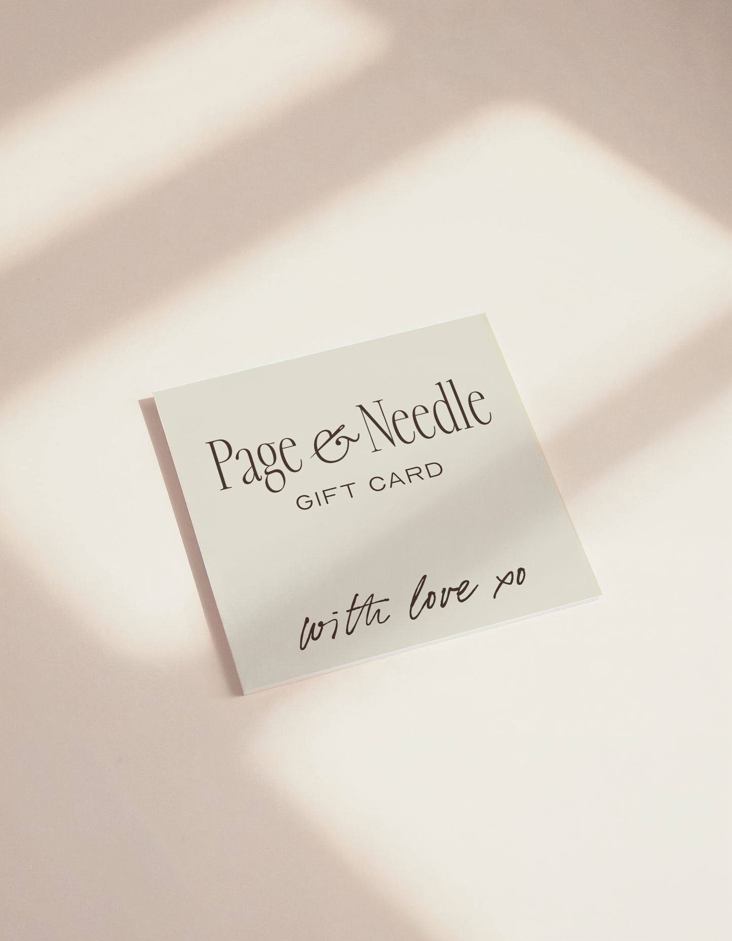 Page & Needle Gift Card